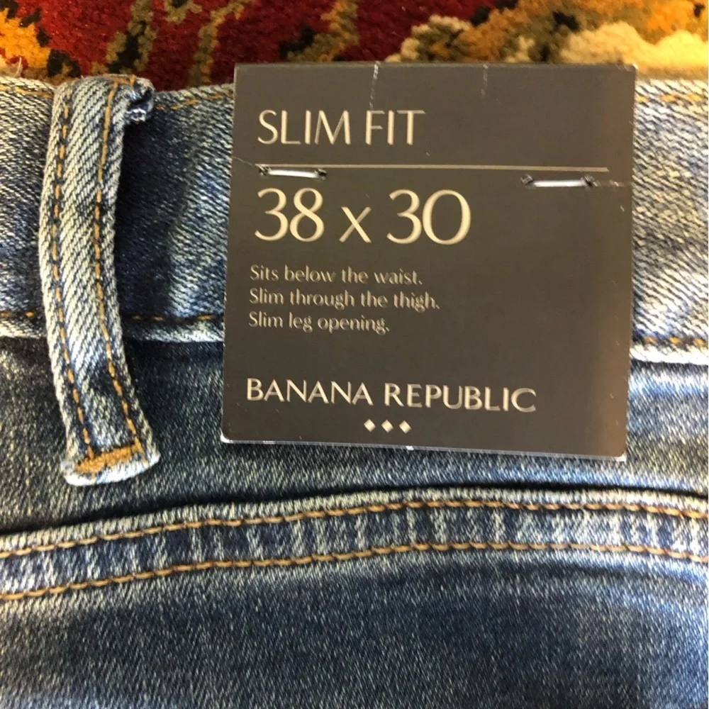 NWT  men's Banana Republic Jeans 38x30 slim fit